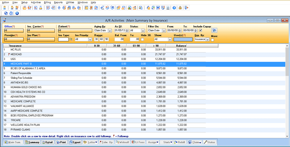 accounts recievable screenshot